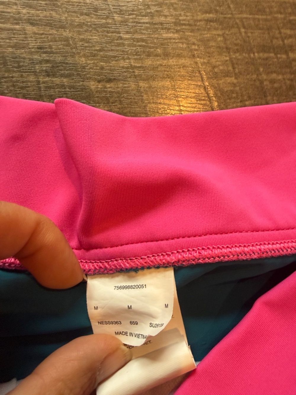 Nike Hot Pink and Teal Athletic Tankini Set - Picture 3 of 11
